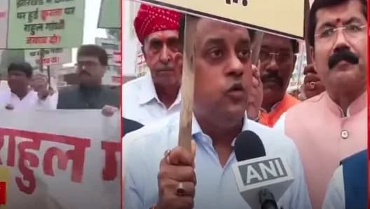 झारखंड में छात्रों पर लाठीचार्ज के विरोध में NDA सांसदों का लोकसभा परिसर में प्रदर्शन