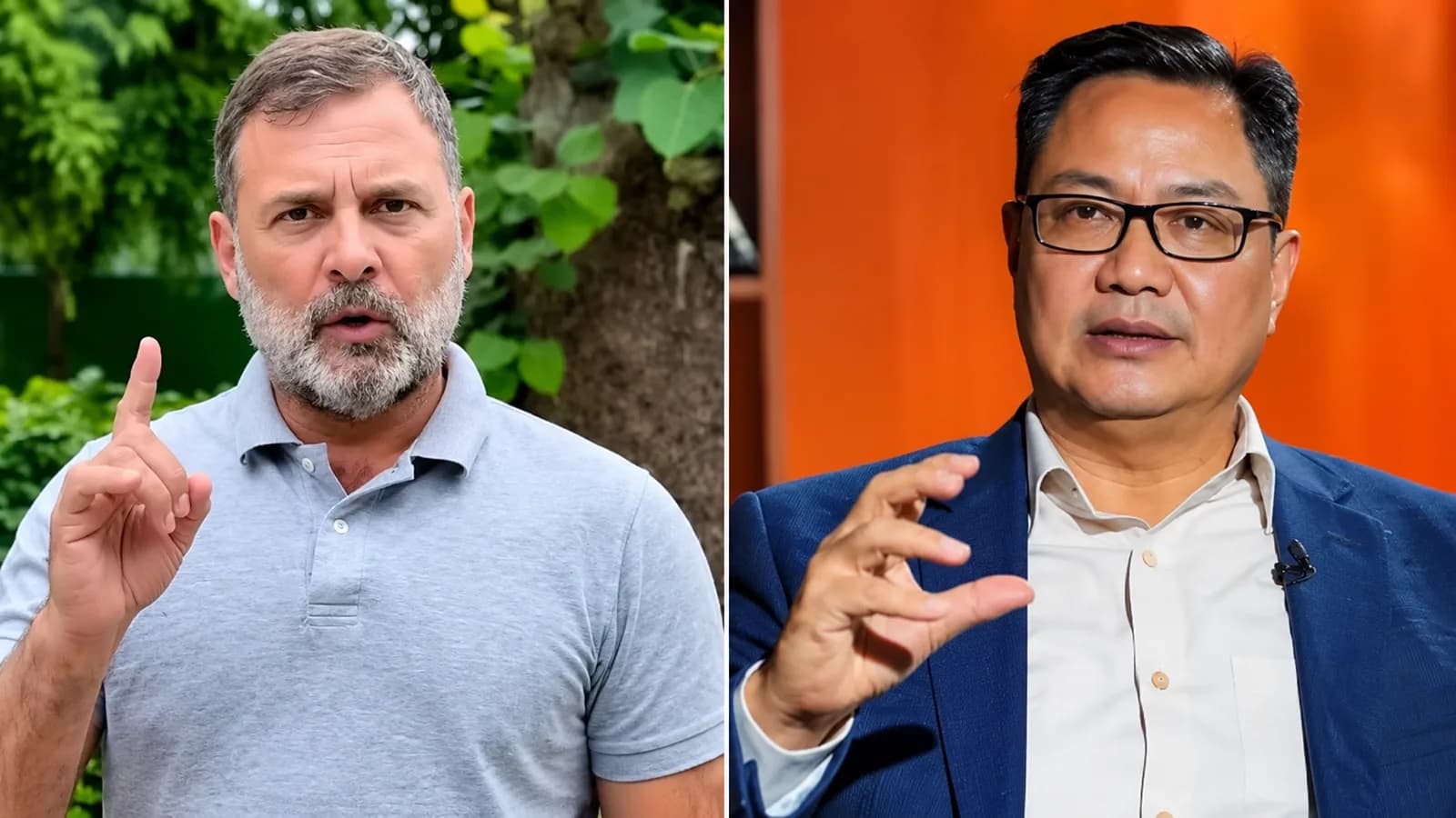 महिला आरक्षण पर फिर आमने-सामने राहुल और रिजिजू, केंद्रीय मंत्री ने कानून की धाराओं से दिया जवाब